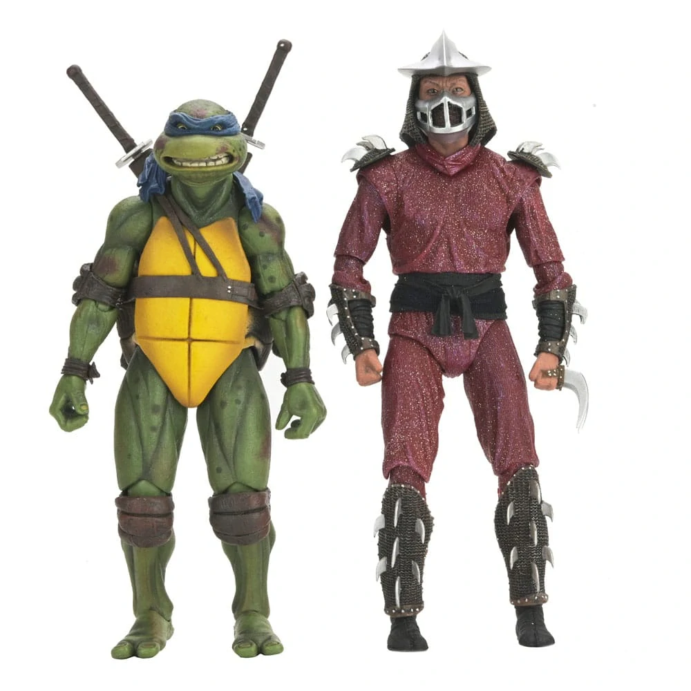 Želvy Ninja (1990) - sběratelské figurky Roof Top Battle Shredder vs Leonardo (Teenage Mutant Ninja Turtles) 18 cm