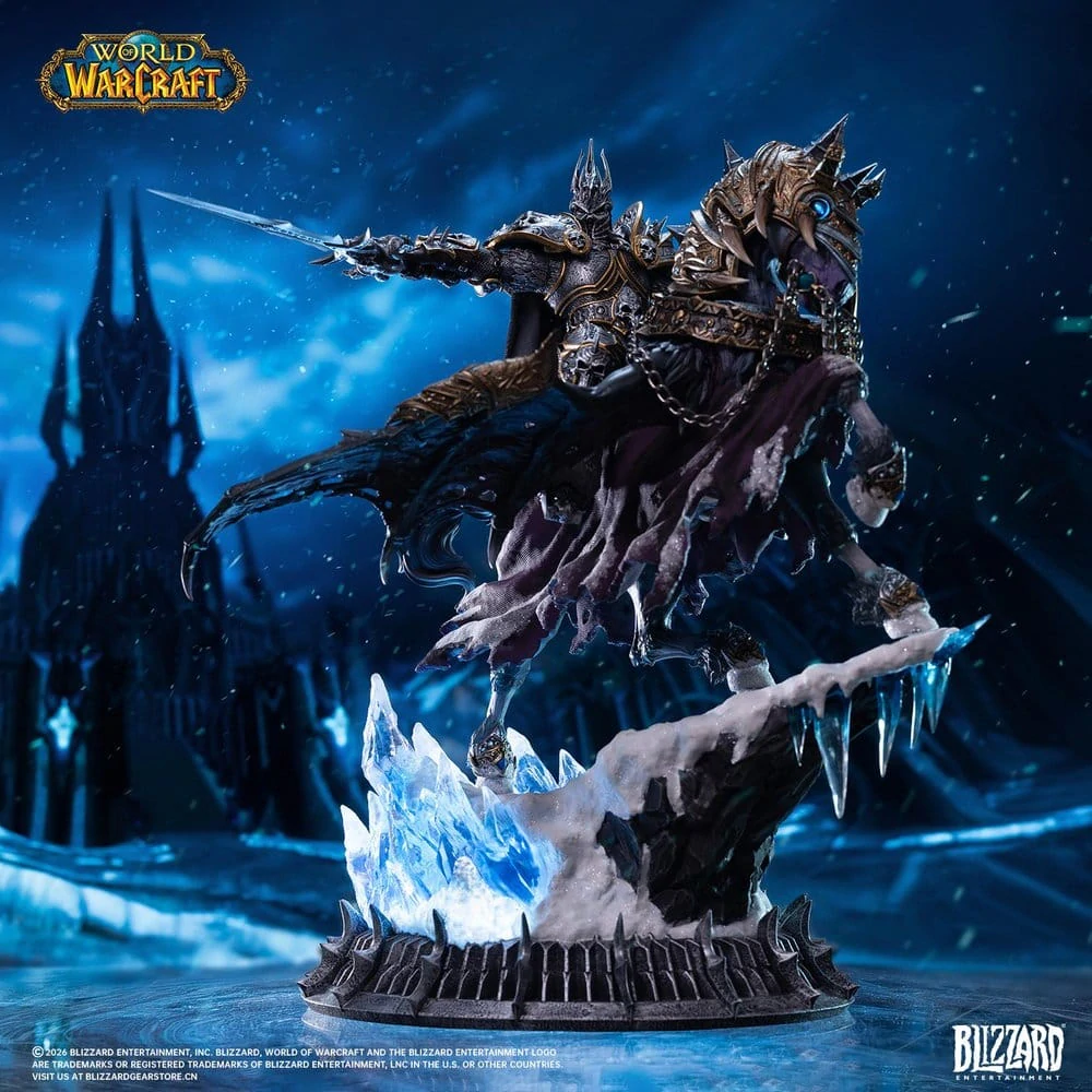 Warcraft Socha The Lich King & Invincible 36 cm