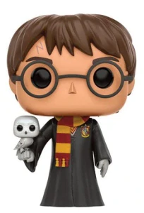 Harry Potter - POP! Movies Vinyl Figure Harry with Hedwig 9 cm