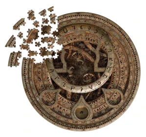Uncharted – Jigsaw Puzzle Cipher Disk Circular Deluxe (500 dílků)