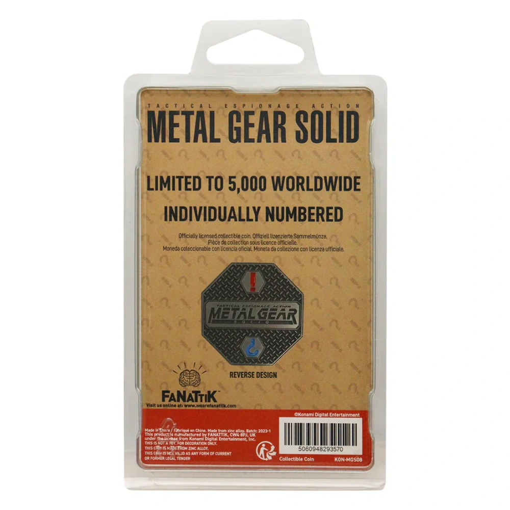 Sběratelská mince Metal Gear Solid Solid Snake limitovaná edice