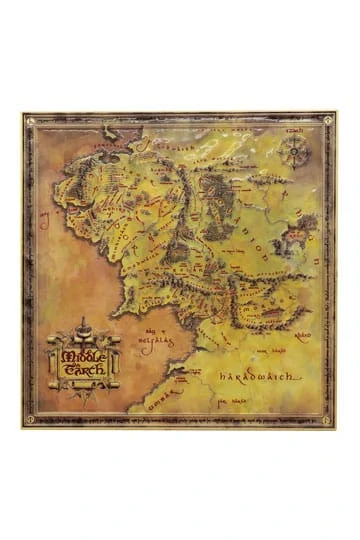 Lord of the Rings - Replica Map of Middle-earth (Limited Edition) 15 cm
