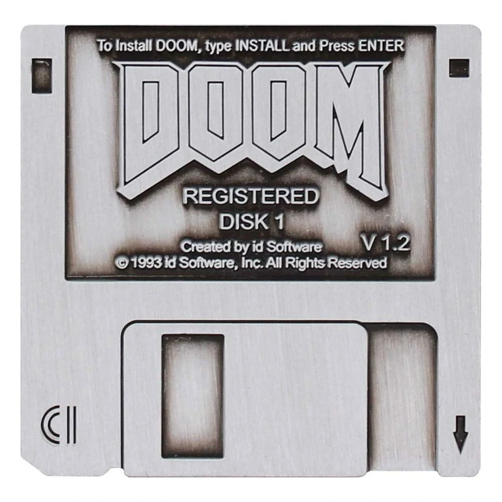 Replika Doom - Odznak Floppy Disk Limited Edition
