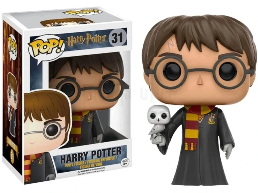 Harry Potter - POP! Movies Vinyl Figure Harry with Hedwig 9 cm