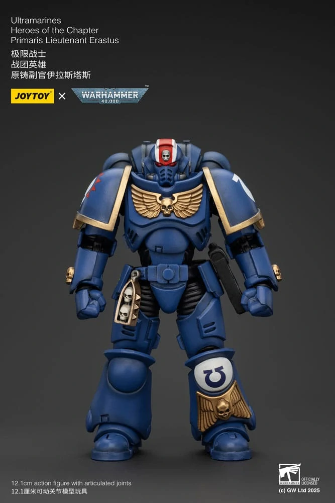 Warhammer 40k Action Figure Ultramarines  PriyLieutenant Erastus 12 cm