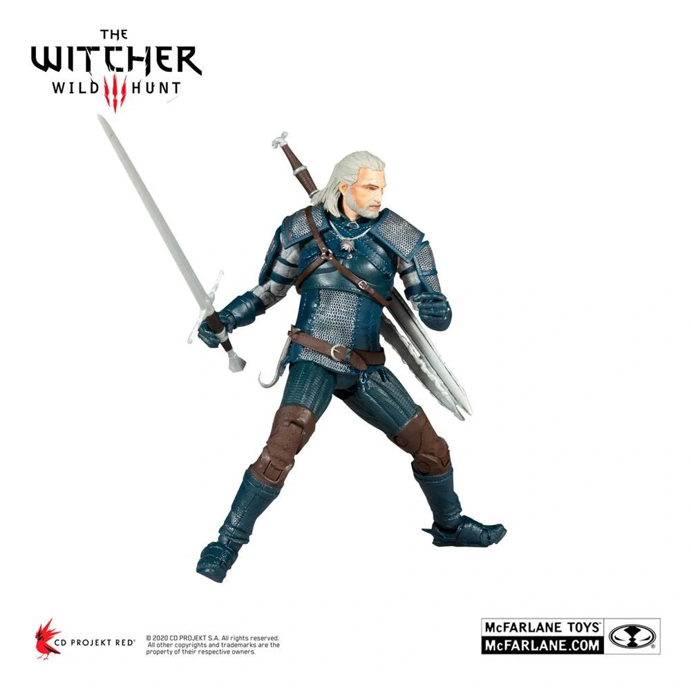 The Witcher 3: Wild Hunt – Geralt of Rivia (Viper Armor Teal) 18 cm