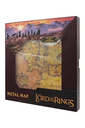 Lord of the Rings - Replica Map of Middle-earth (Limited Edition) 15 cm
