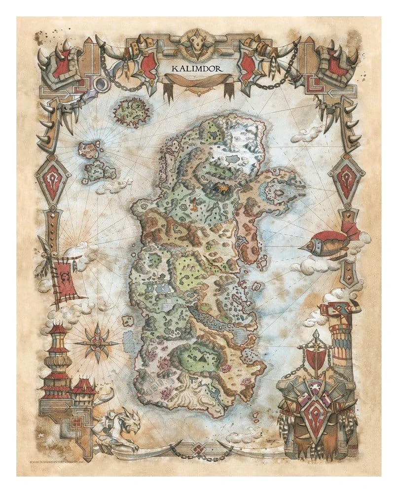 World of Warcraft – Limitovaná sada litografií 36 × 28 cm