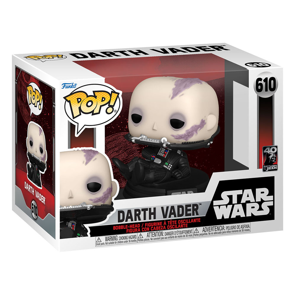 Star Wars Return of the Jedi 40th Anniversary POP! Vinyl Figure Vader (Unmasked) 9 cm