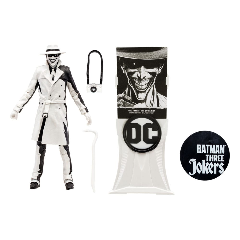DC Multiverse Akční Figurka – Joker (Three Jokers Comedian Sketch Gold Label), 18 cm