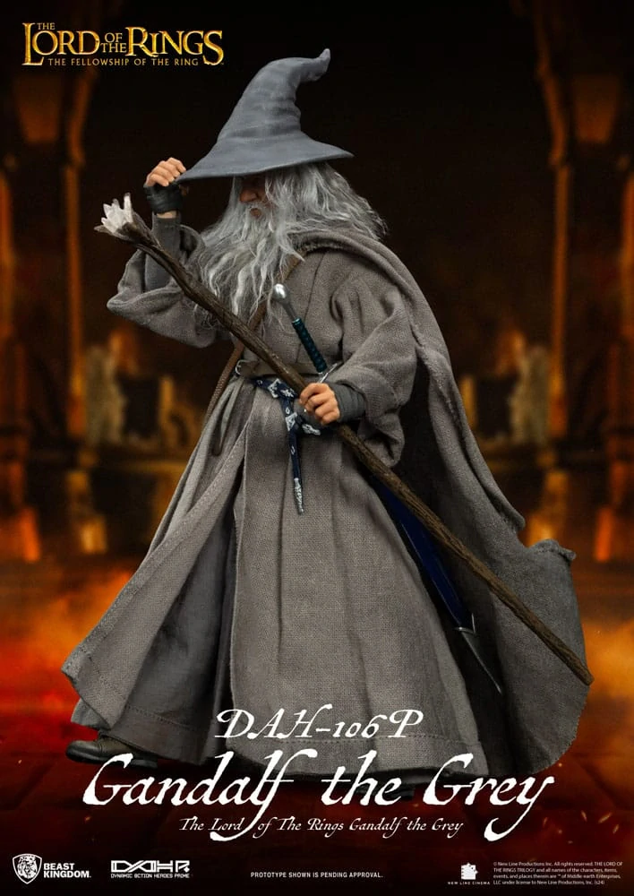 Pán prstenů Dynamic akční figurka heroes 1/9 Gandalf Šedý 21 cm