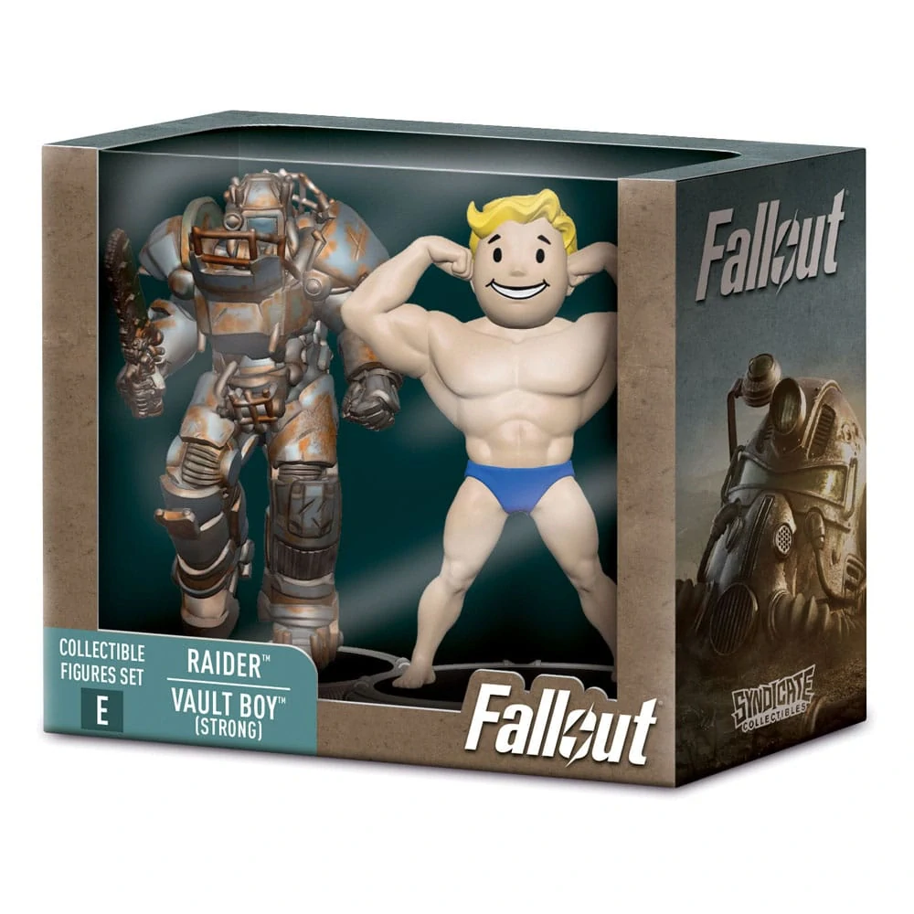 Figurka Fallout Set E Raider & Vault Boy (Strong) 7 cm