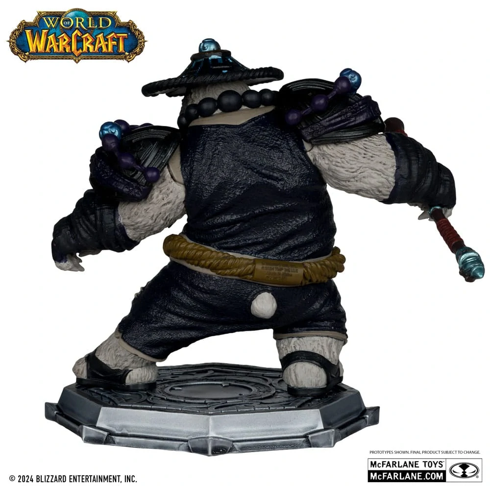 McFarlane World of Warcraft PVC Statue 2-Pack 1/12 - Dwarf Hunter: Beast Master & Pandaren: Monk (Gold Label) - 15 cm