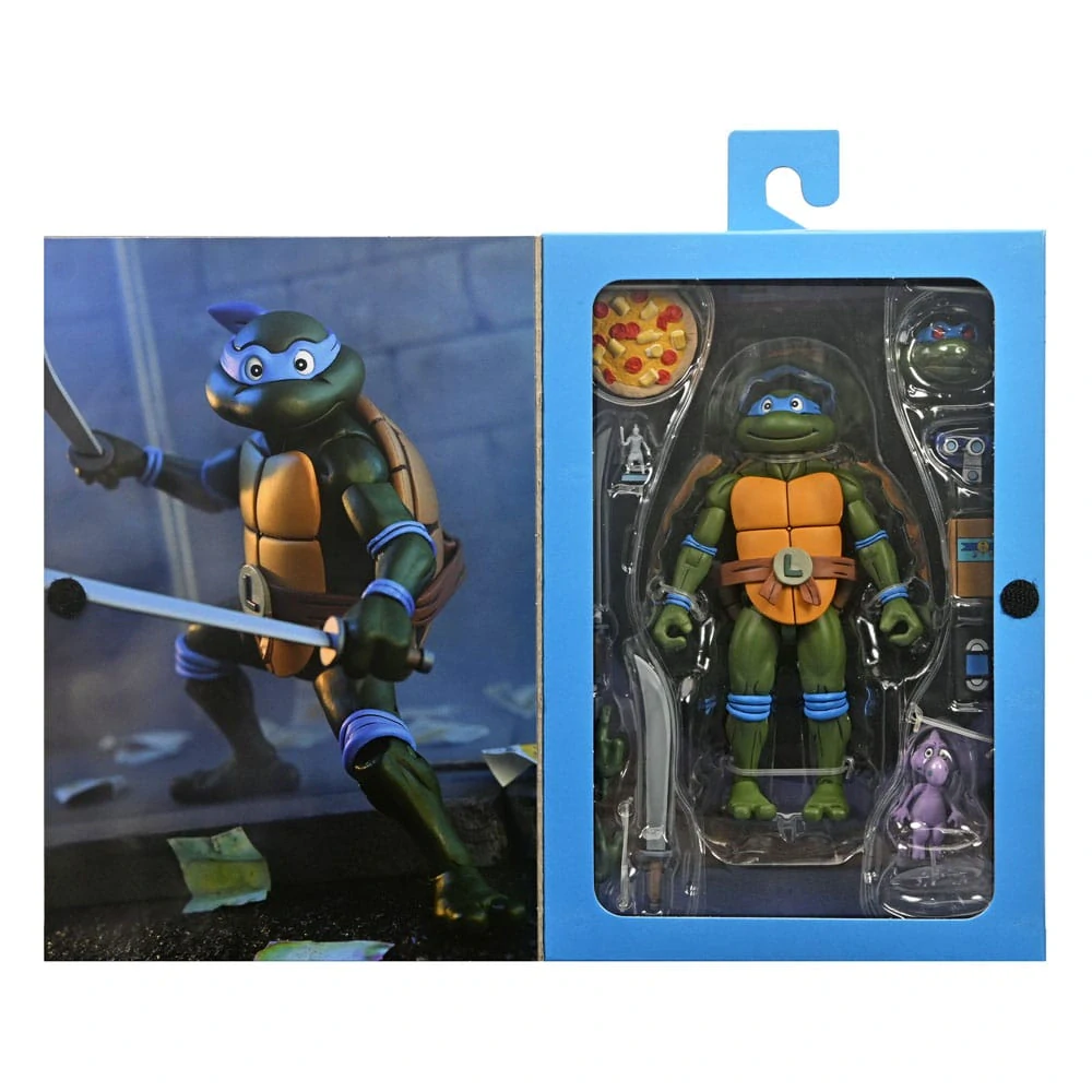 Želvy Ninja - sběratelská figurka Ultimate Leonardo (Cartoon VHS) 18 cm