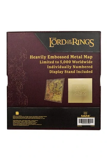 Lord of the Rings - Replica Map of Middle-earth (Limited Edition) 15 cm