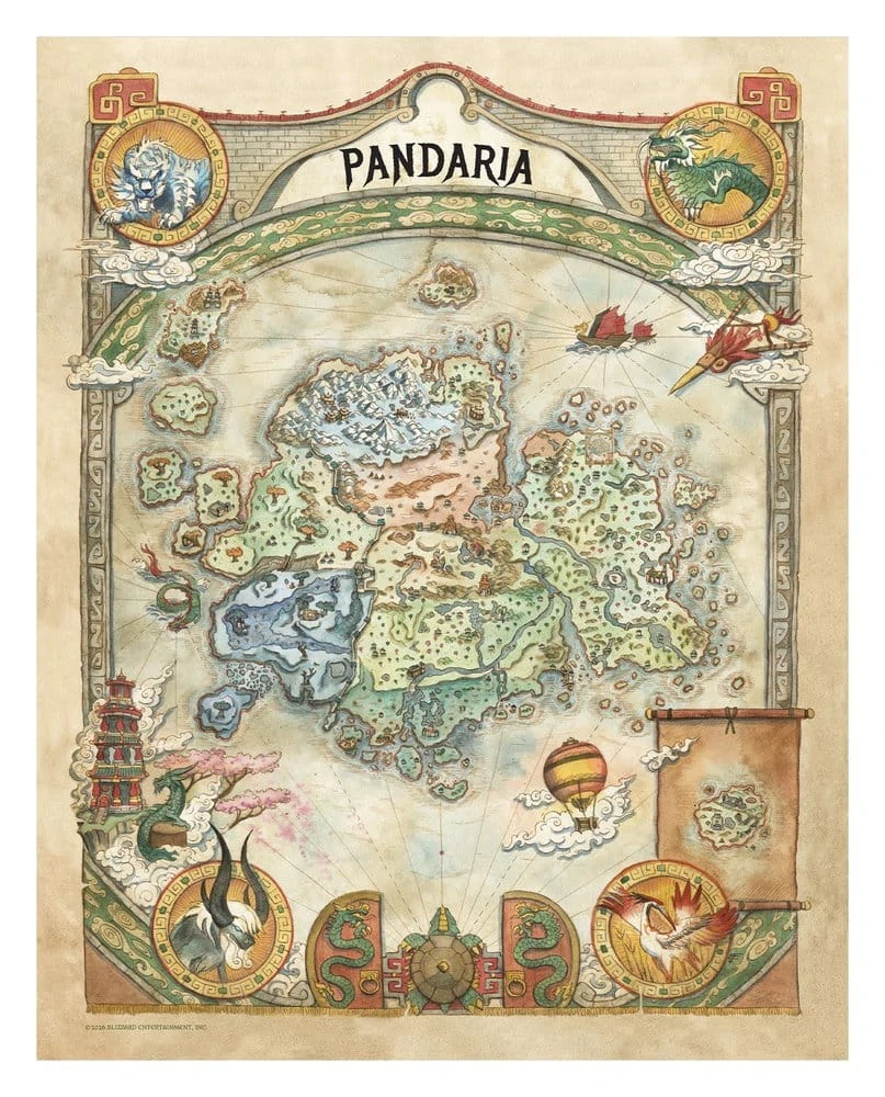 World of Warcraft – Limitovaná sada litografií 36 × 28 cm