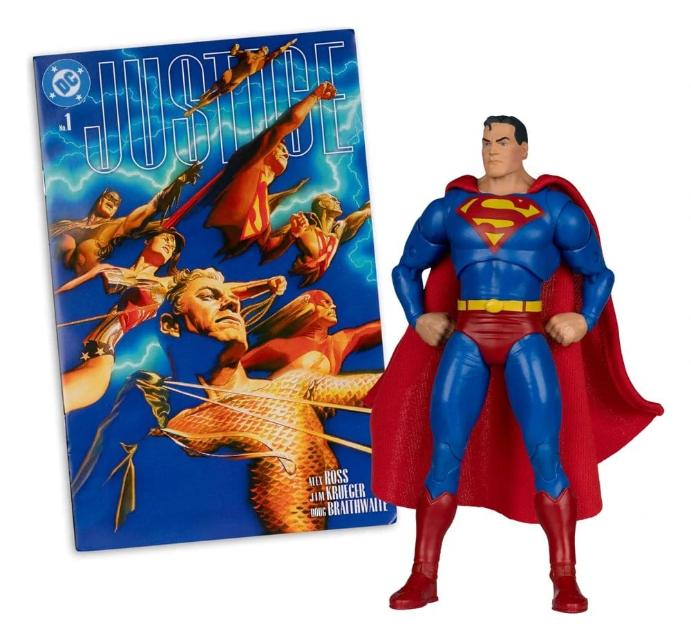 DC Direct Page Punchers – Superman Justice #1 Red Platinum Edition 19 cm