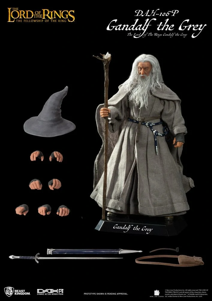 Pán prstenů Dynamic akční figurka heroes 1/9 Gandalf Šedý 21 cm