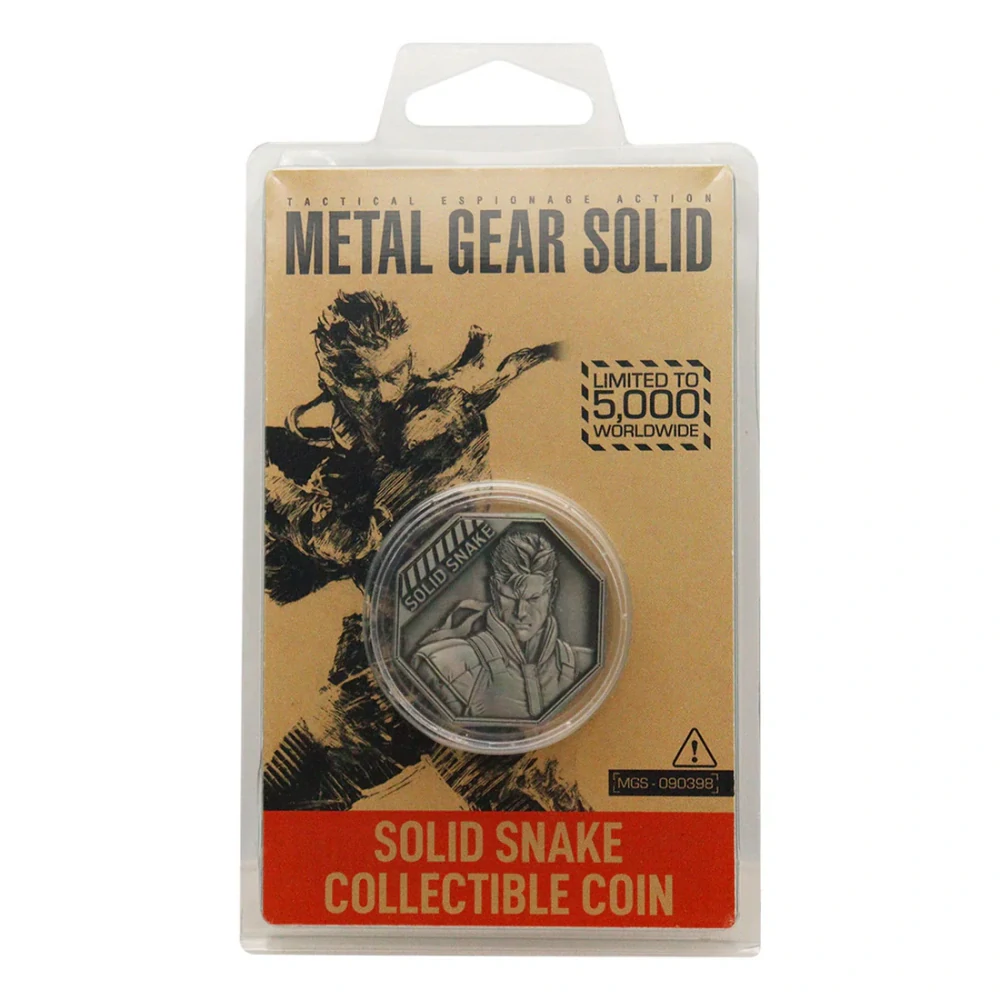 Sběratelská mince Metal Gear Solid Solid Snake limitovaná edice