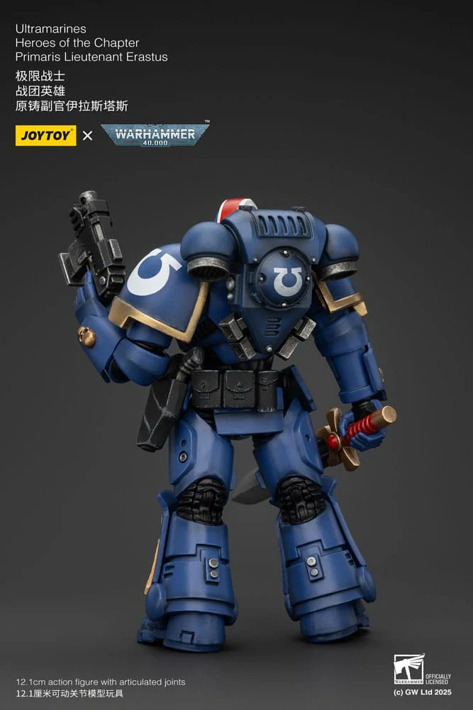 Warhammer 40k Action Figure Ultramarines  PriyLieutenant Erastus 12 cm