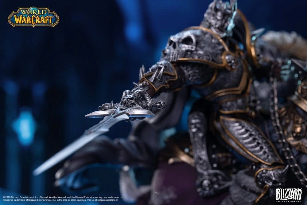 Warcraft Socha The Lich King & Invincible 36 cm