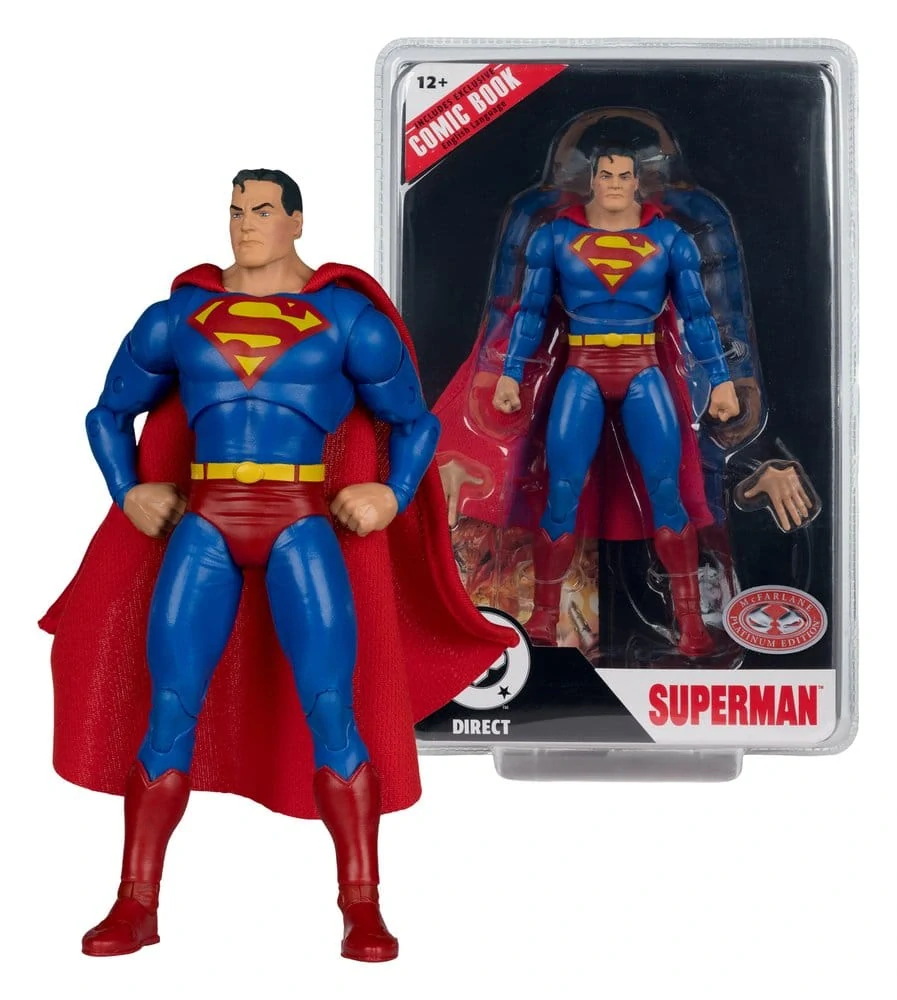 DC Direct Page Punchers – Superman Justice #1 Red Platinum Edition 19 cm