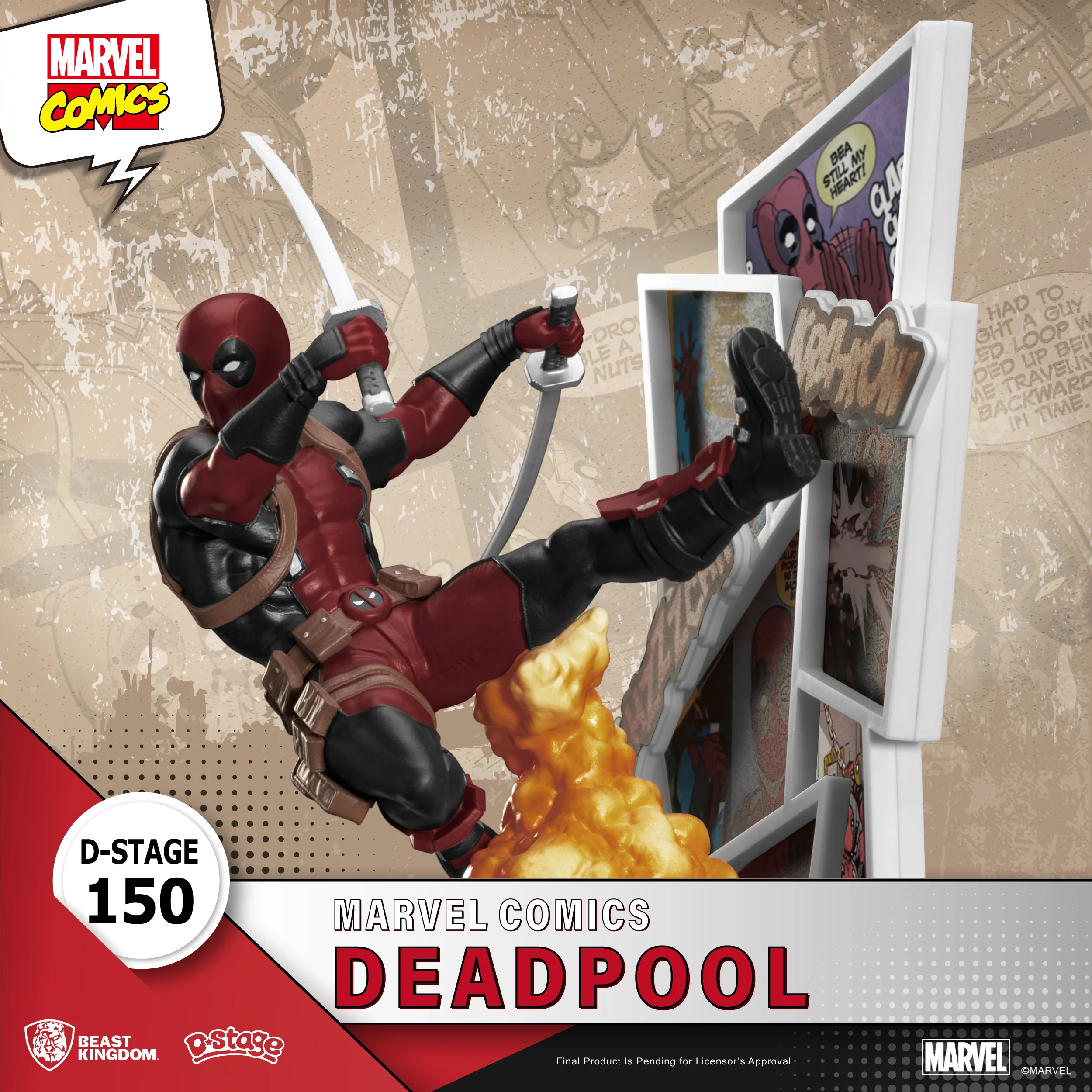 Marvel D-Stage PVC Diorama Deadpool 16 cm
