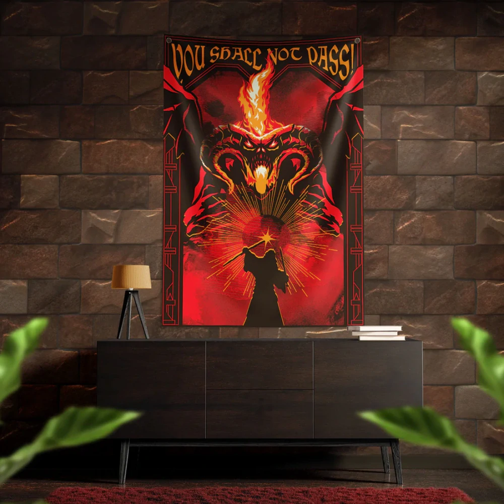 Nástěnny banner Rings – You Shall Not Pass!