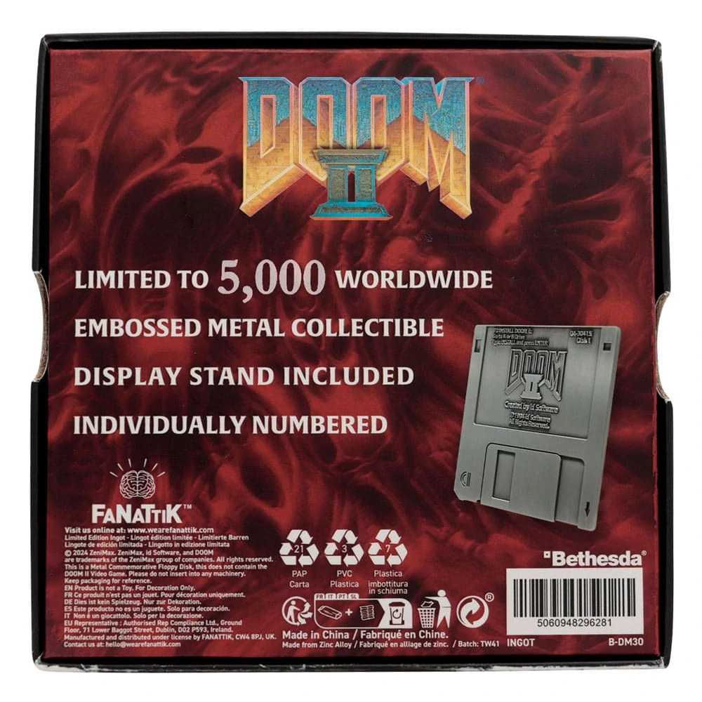 DOOM II floppy disk replika limitovaná edice