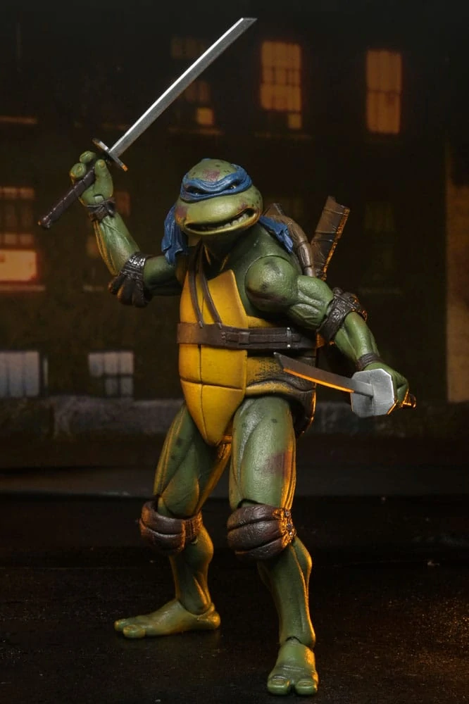 Želvy Ninja (1990) - sběratelské figurky Roof Top Battle Shredder vs Leonardo (Teenage Mutant Ninja Turtles) 18 cm