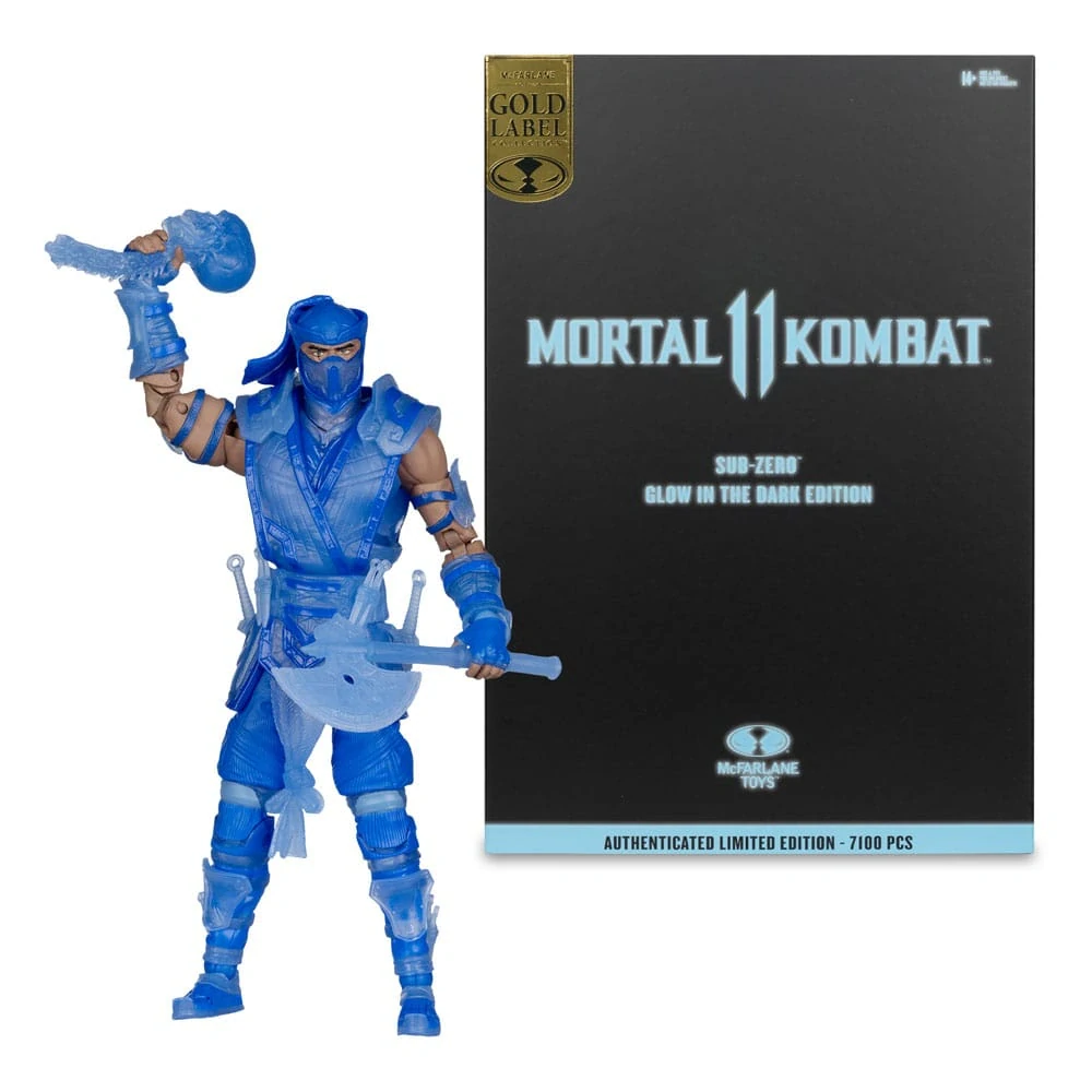 Mortal Kombat – Sub-Zero Glow in the Dark Edition (Gold Label) 18 cm