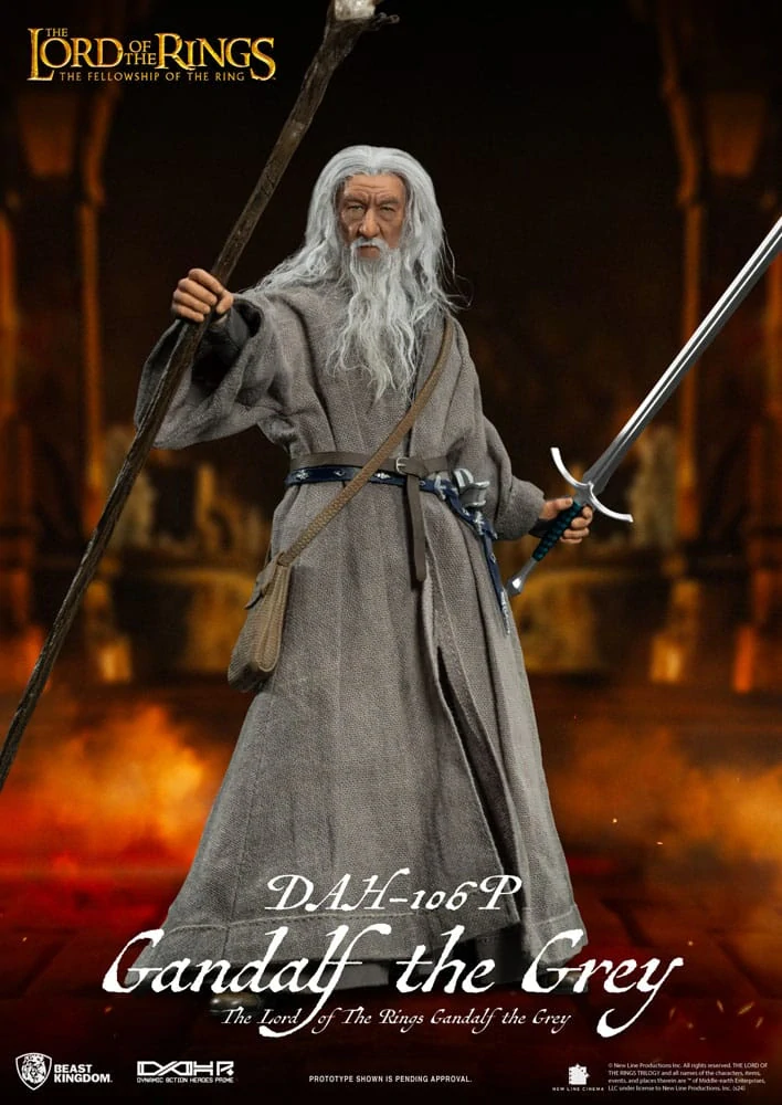 Pán prstenů Dynamic akční figurka heroes 1/9 Gandalf Šedý 21 cm