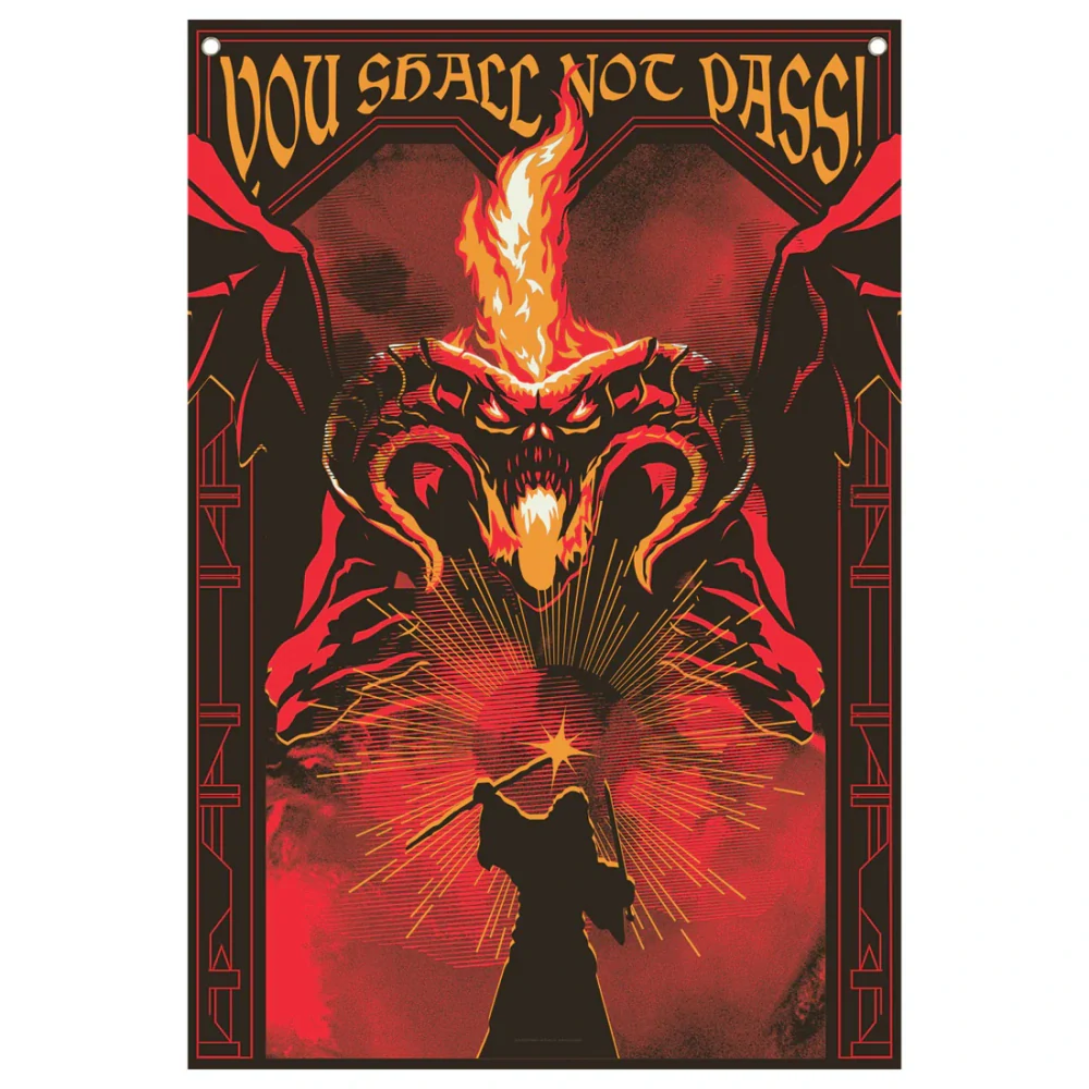 Nástěnny banner Rings – You Shall Not Pass!