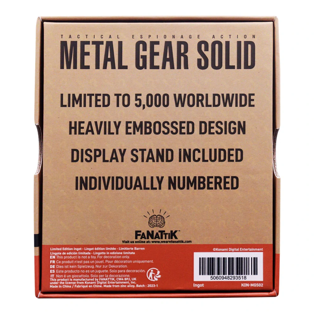 Metal Gear Solid FOXHOUND Insignia Limited Edition Ingot