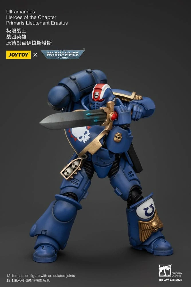 Warhammer 40k Action Figure Ultramarines  PriyLieutenant Erastus 12 cm