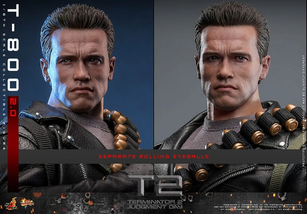 Terminator 2 – Movie Masterpiece T-800 2.0 (1/6) 32 cm -ROZBALENO