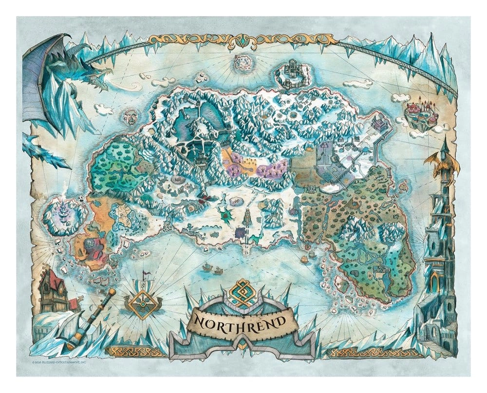 World of Warcraft – Limitovaná sada litografií 36 × 28 cm